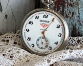 Vintage Serkisof  Russian Pocket Watch by avintageobsession on etsy