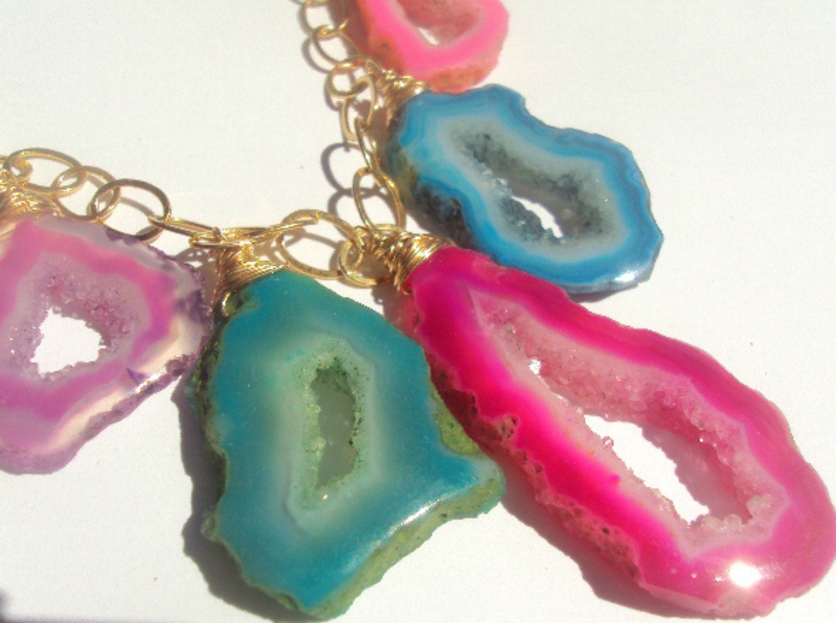 ON SALE Druzy Necklace by Amanda Lynne LUXE