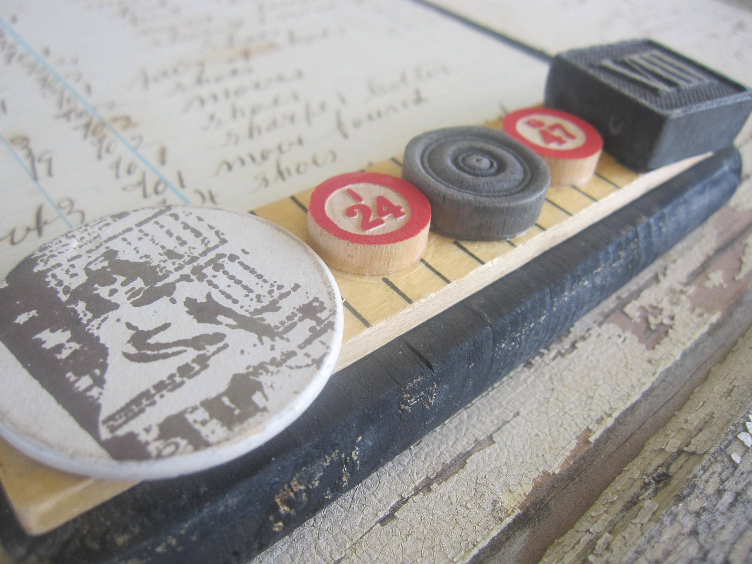 Altered Clipboard, Mixed Media, Primitive, Altered Art, Collage, Home Decor