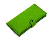 Simple Felt Wallet-- GREEN
