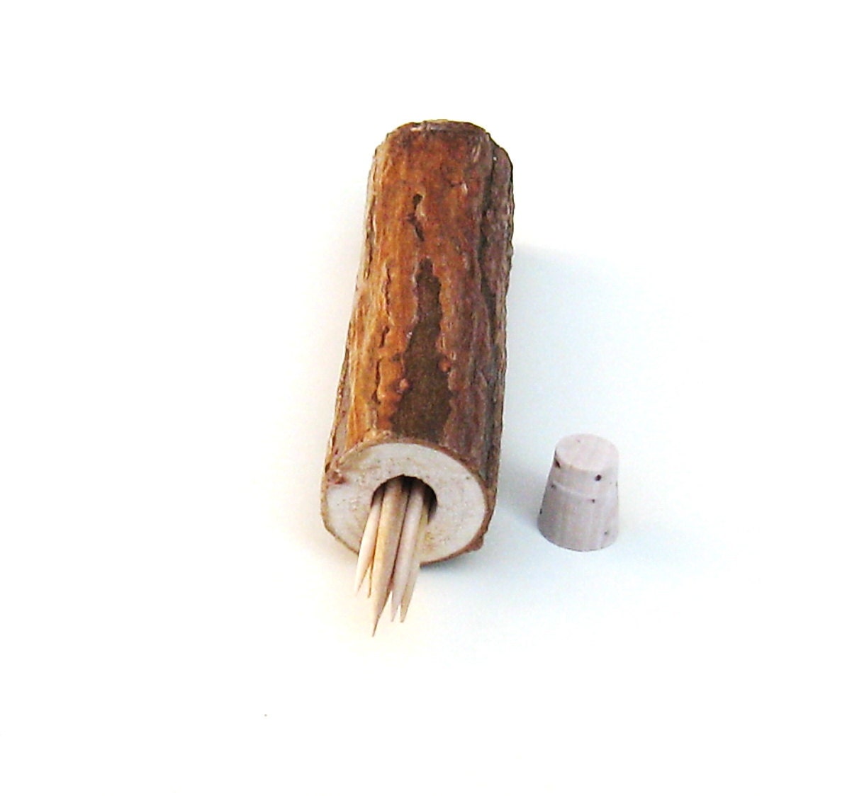 Rustic Wood Toothpick Case for Men Fathers Day Man Guys or Needle Case for Sewers Quilters