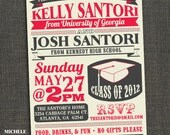 High School or College Graduation Party - TWO GRADUATES - Printable or Printed for you