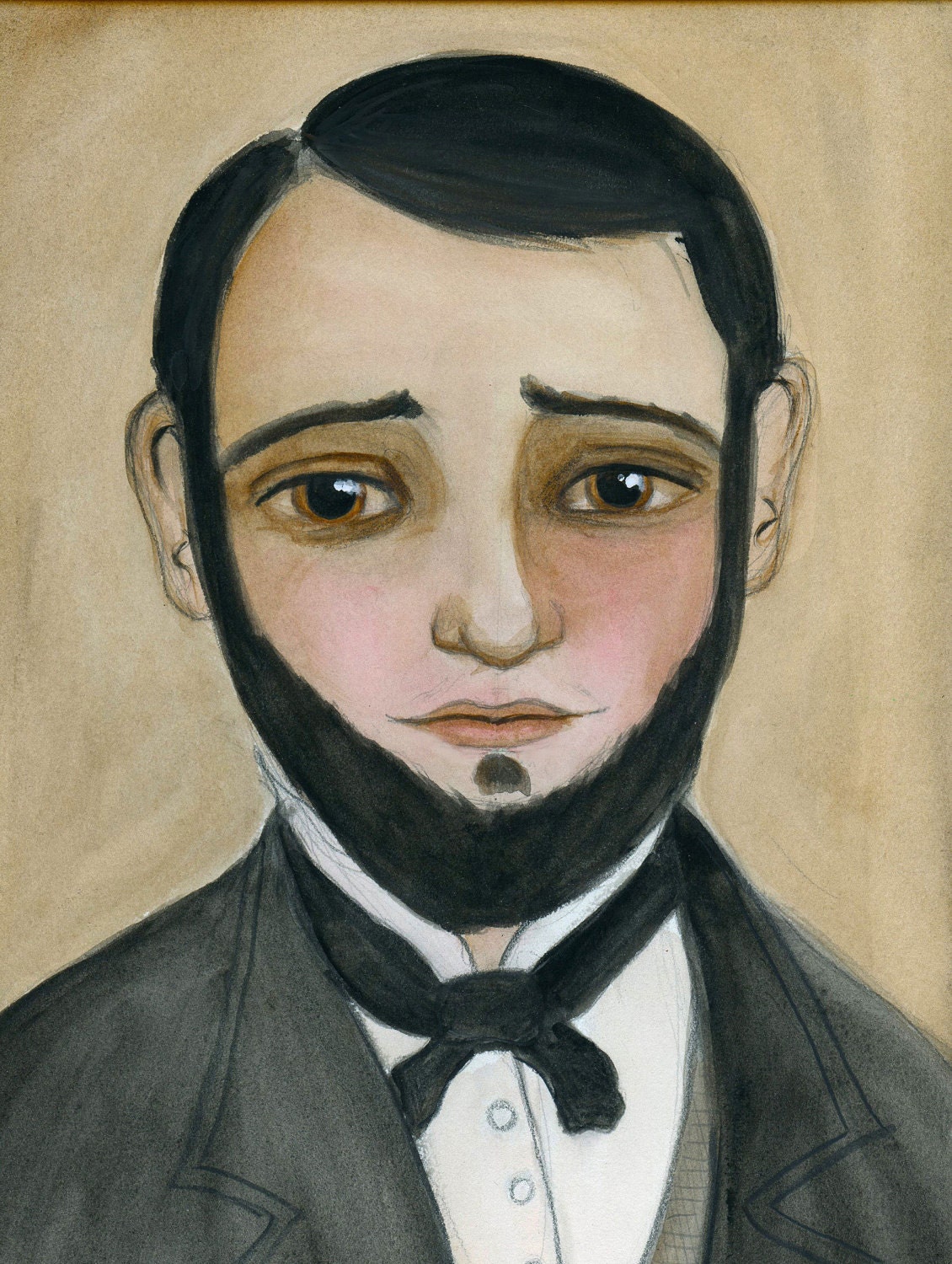 Ambrose- An Illustrated Victorian Portrait Print