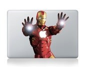 Ironman - Mac Decal Macbook Stickers Macbook Decals Apple Decal for Macbook Pro / Macbook Air / iPad /  iPad2 / iPad3 / iPhone