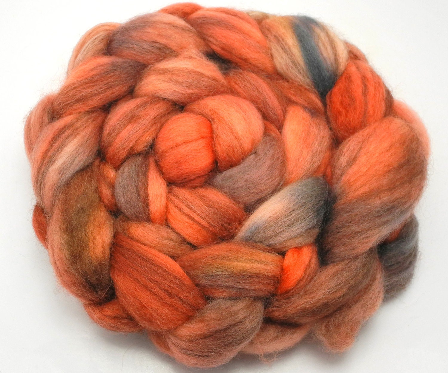 Mixed BFL Wool top (roving) - handdyed, handpainted