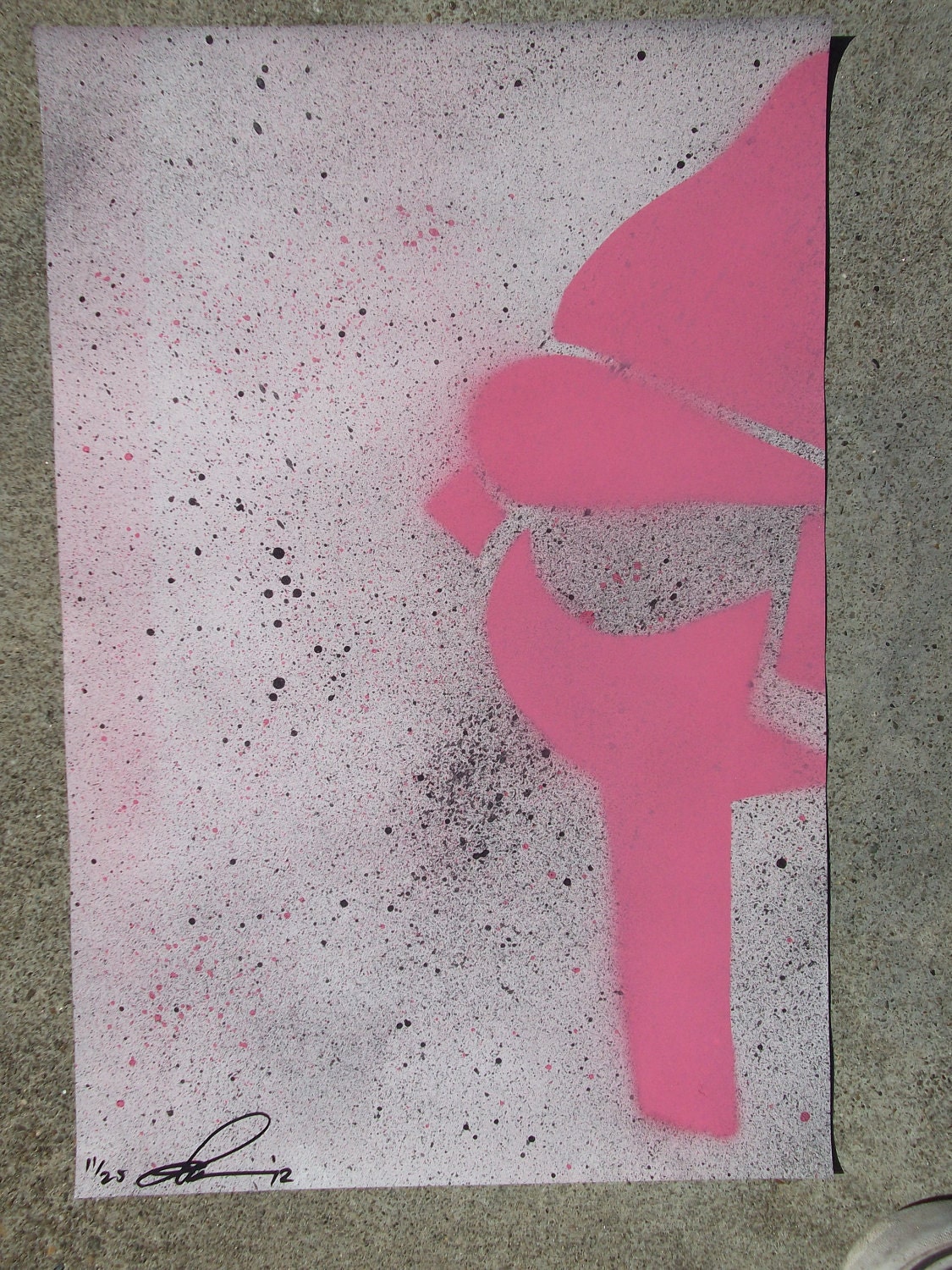 METAL FACE DOOM print/poster (pink)