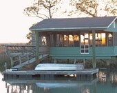 Sundown on the Old Green Dock- Tybee Island, GA - An Original photograph by Melissa Schneider