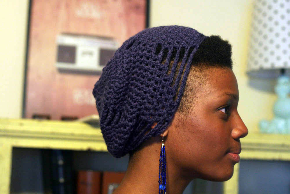 Unique Womens Purple Slouchy Beanie