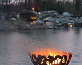 Forest Fire - Custom Steel Fire Pit - Functional Art for your backyard - Sculpture