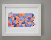 Pennsylvania Map Illustration