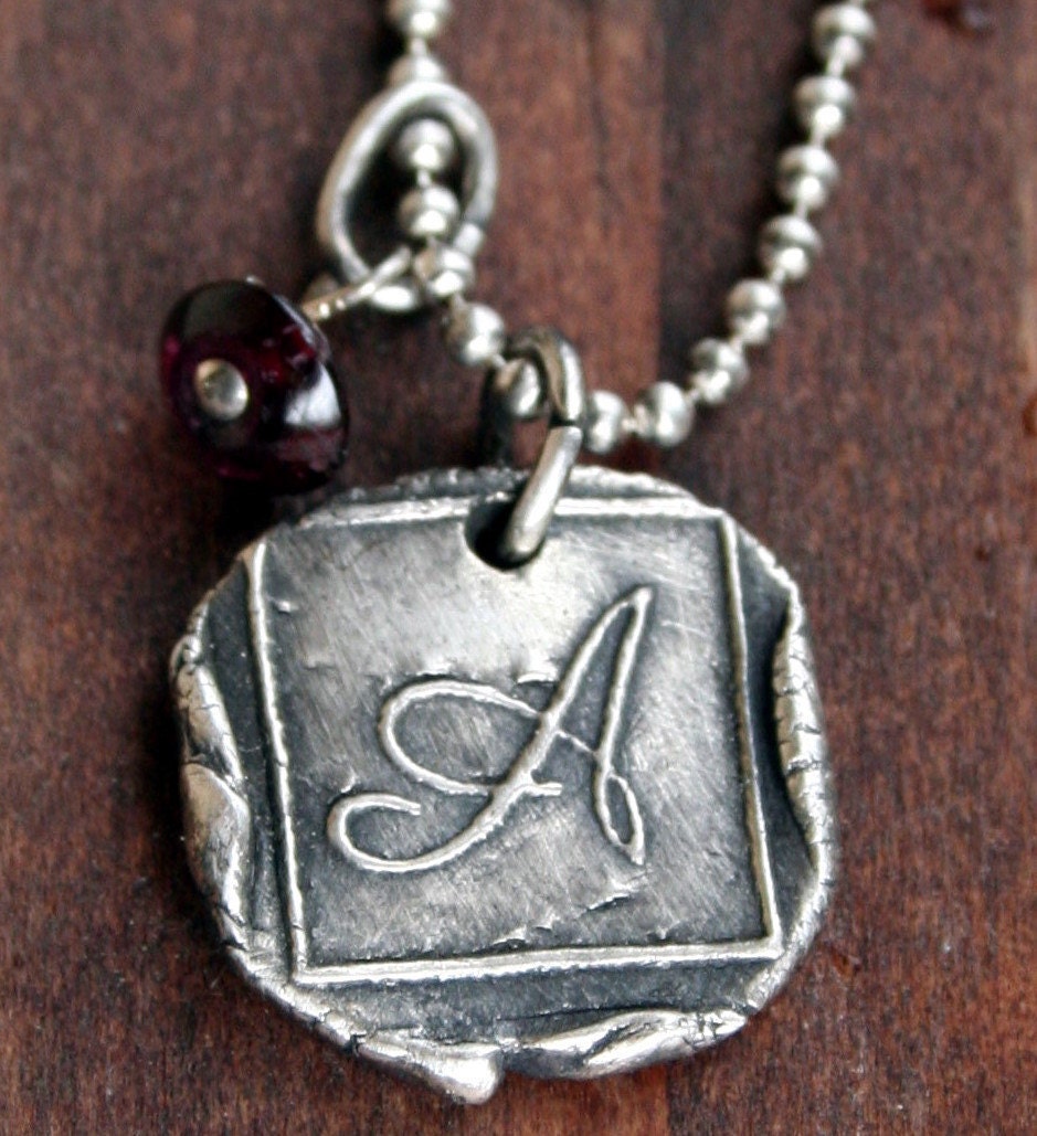 Artisan Handmade Sterling Initial Necklace