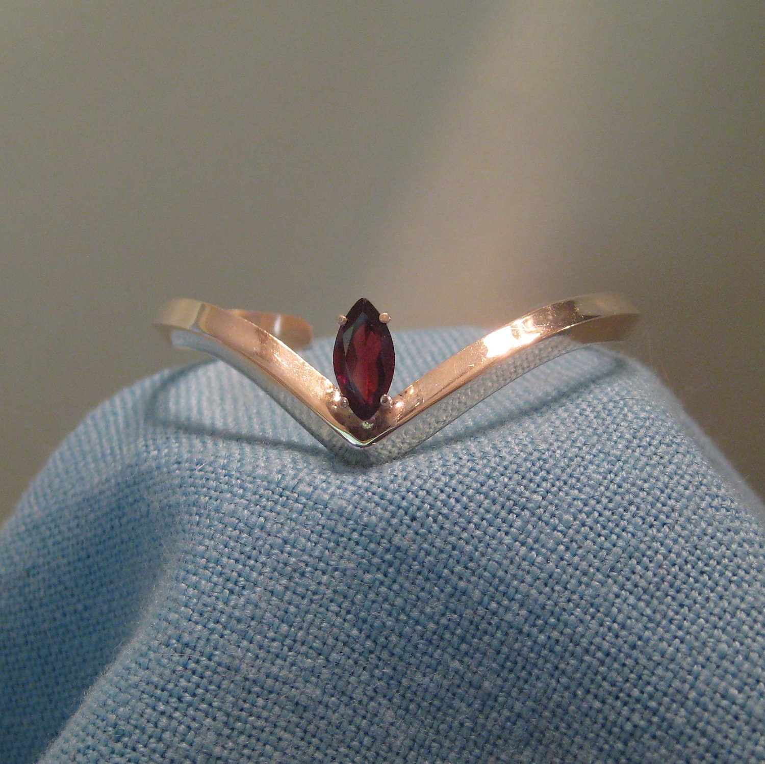 Garnet Bracelet Red Garnet Bracelet Sterling Silver Garnet Cuff Bracelet January Birthstone Bracelet JJDLJewelryArt