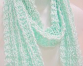 Handknit Scarf/ Lightweight for Spring