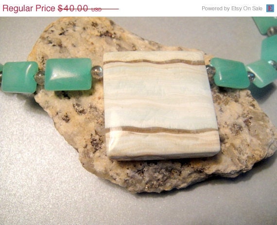 MothersDaySale Hemimorphite is an Empathy Stone.    (Hemimorphite Necklace)