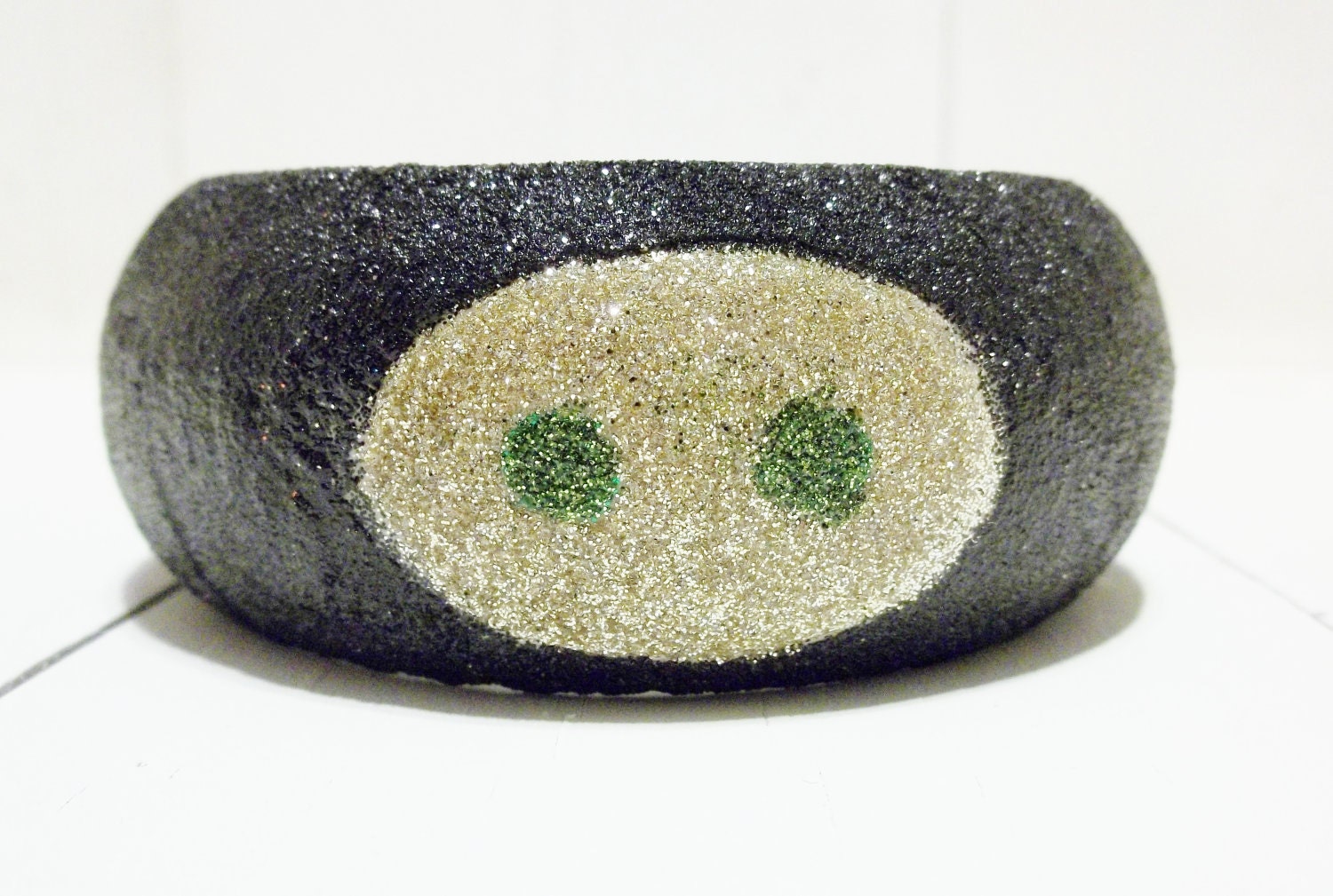 Solid Glitter Ninja Wooden Bangle Bracelet