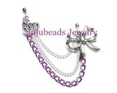 Baby Girl - Crown and Bow Double Piercing