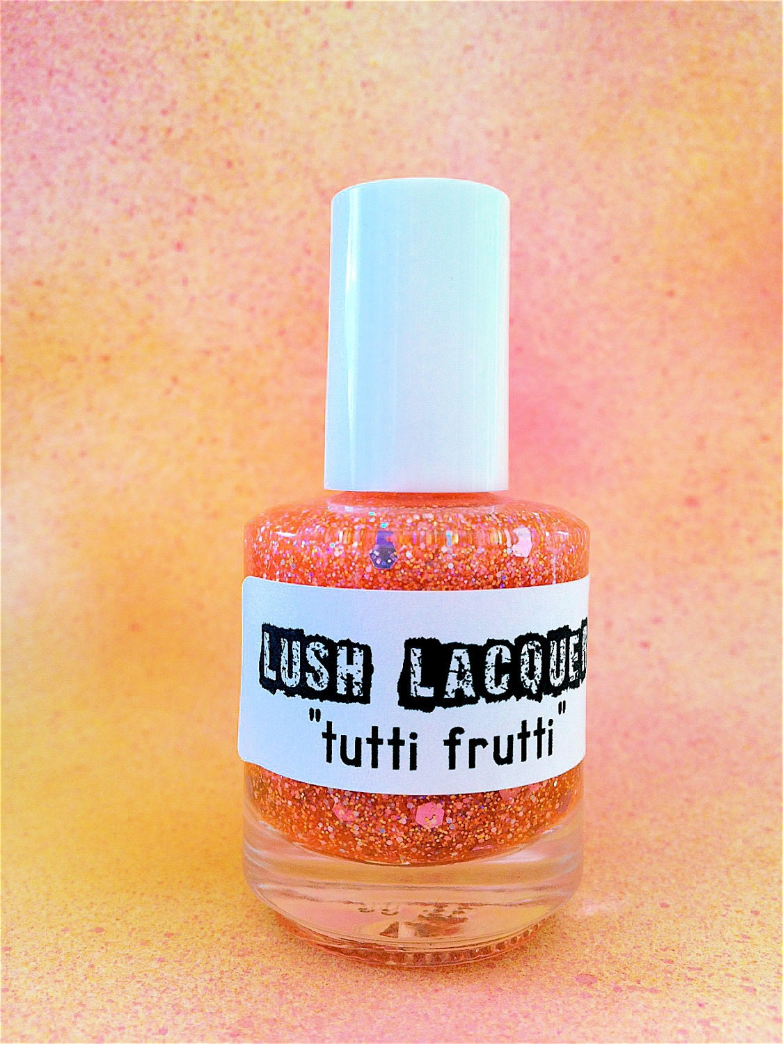Tutti Frutti :  Custom-Blended Glitter Nail Polish / Lacquer
