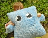 Childrens Customized Monster Friend Throw Pillow