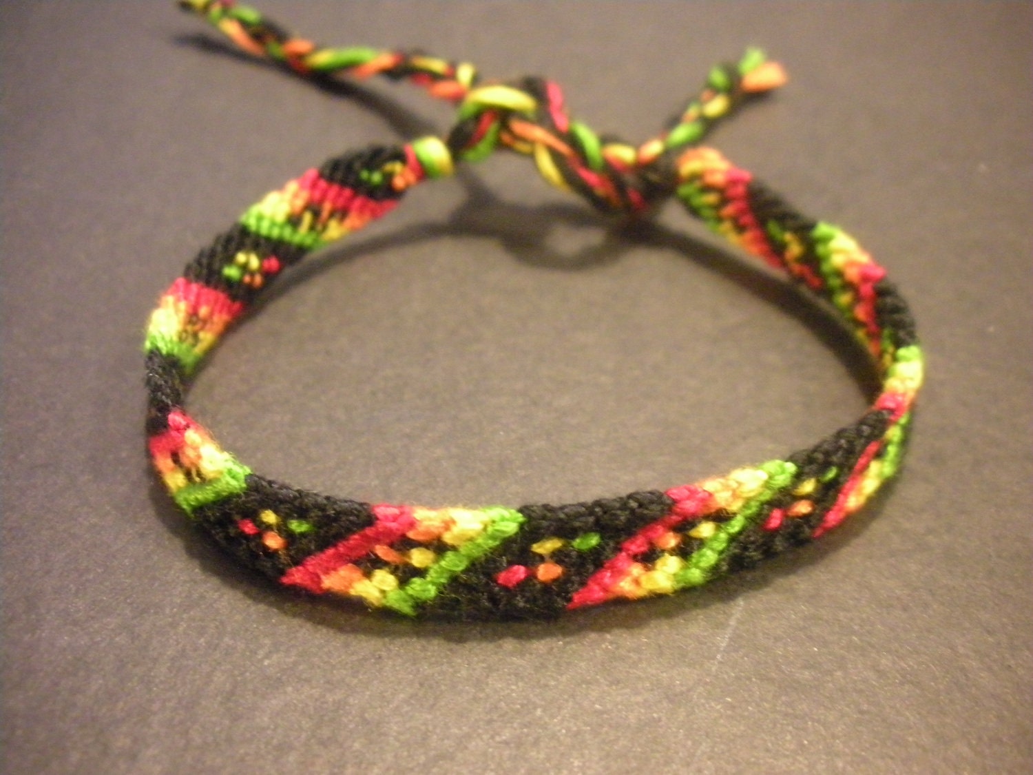 Rasta Dotted Candy Stripe Bracelet