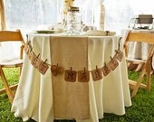 Vintage Wedding - Just Married Banner - Rustic Wedding Decor