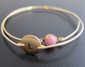 My Sweet Baby Girl - Hand Stamped New Mommy Bracelet, Personalized New Mommy Gift, New Mother Jewelry, Baby's Initial, New Mommy Jewelry