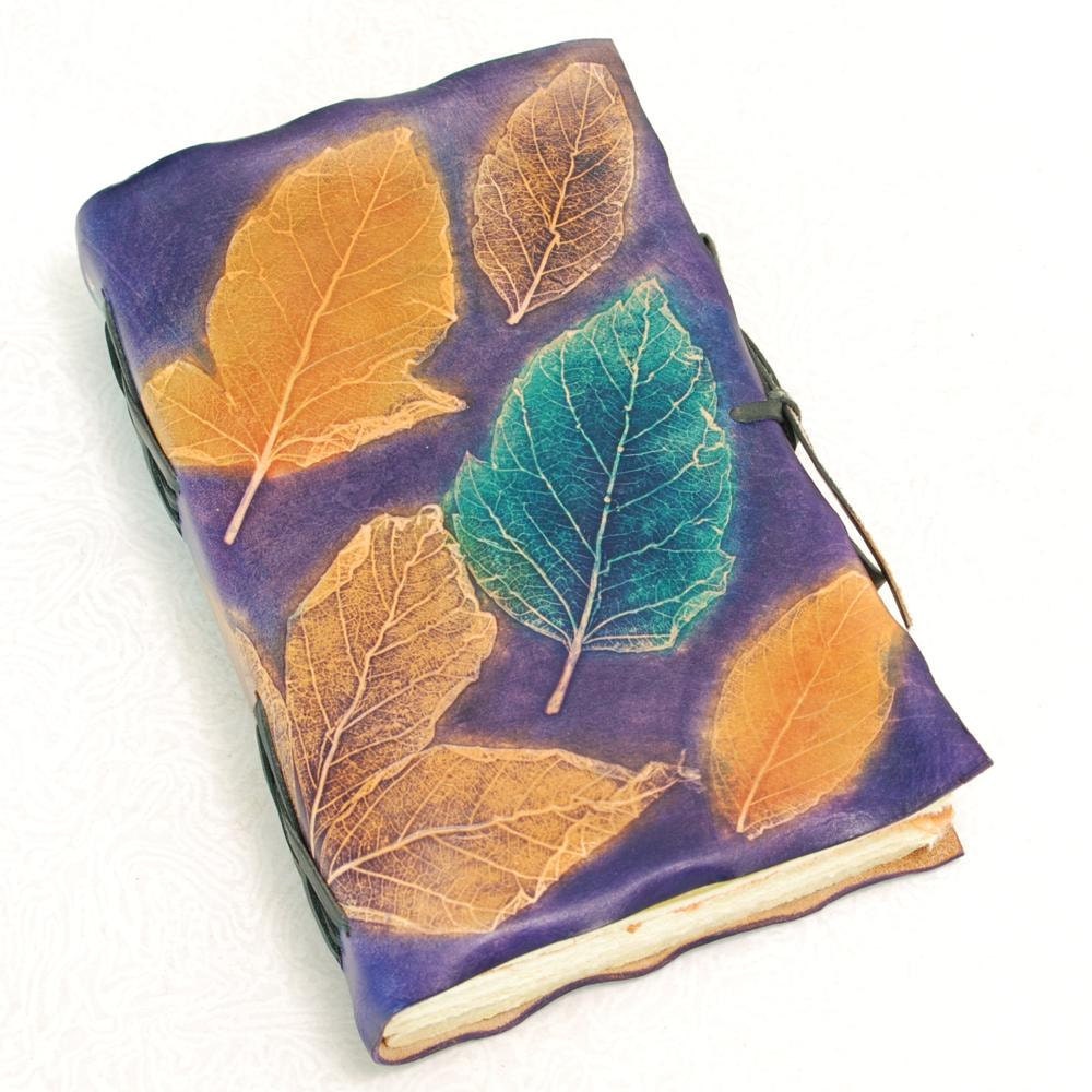 Leaves Leather Journal. - GILDBookbinders