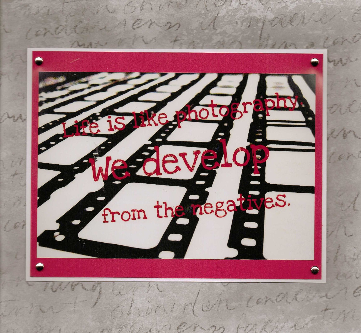 Handmade Greeting Card For Photography Enthusiasts-Abstract Negatives