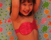 Little Girl's Seashell Bikini Top to Match Mermaid Tail