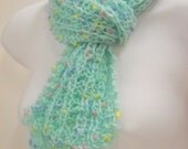 Handknit Scarf Lightweight Spring Fashion