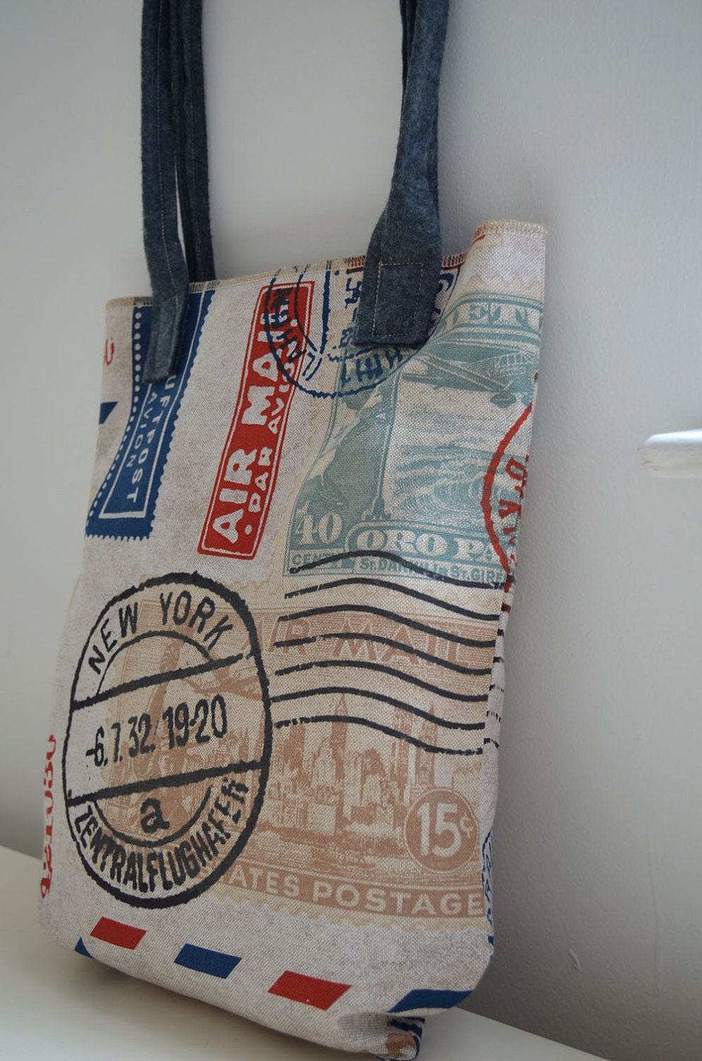 Market Tote Bag- Air Mail
