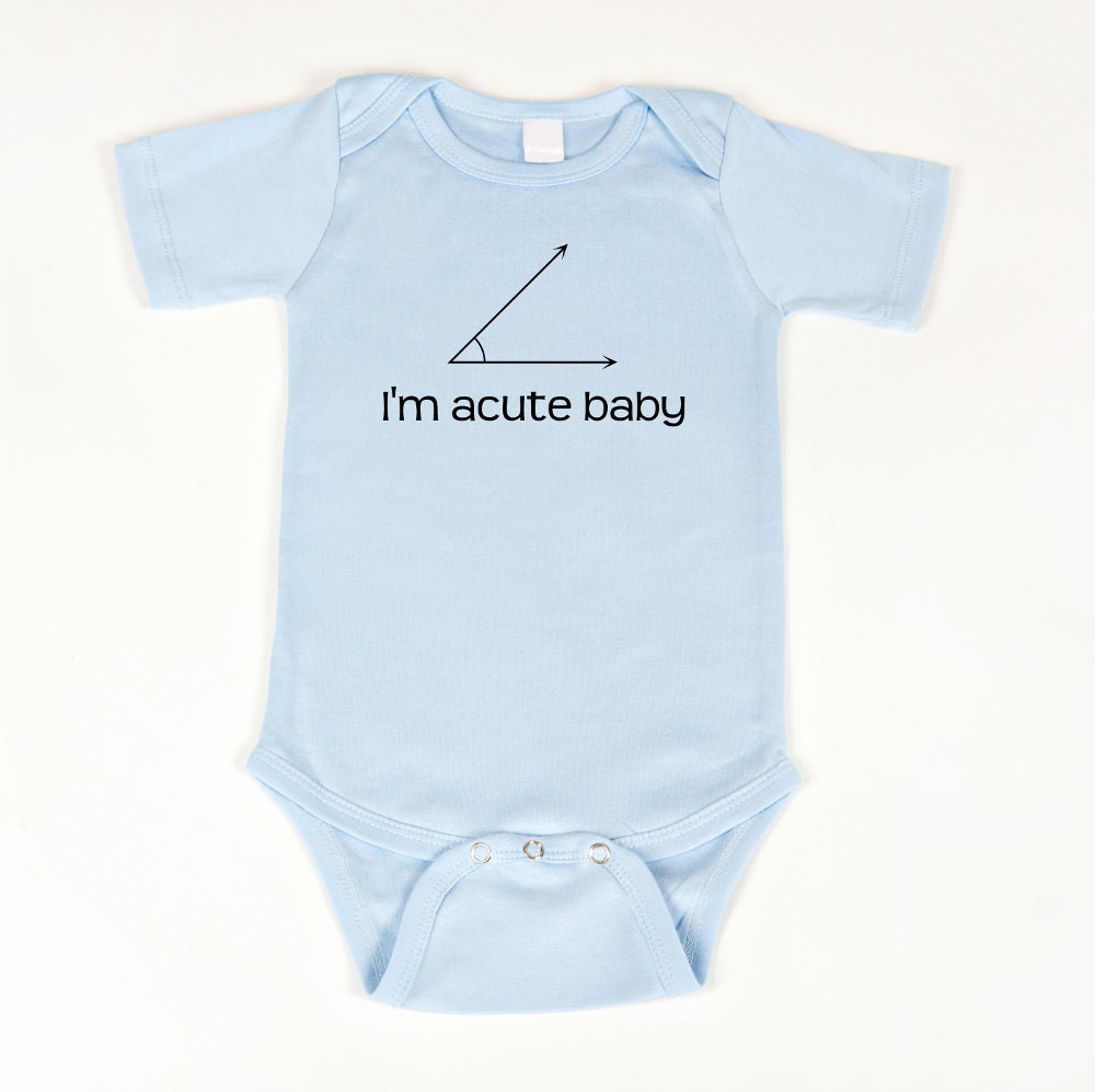 Acute baby bodysuit - Math inspired (Blue)