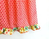 Pillowcase Dress -Pink Dots & Flowers  - made to order 12 - 24 months 2T 3T 4T 5T