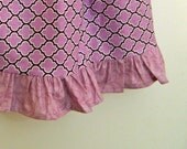 Toddler Dress -  Purple Geometric - made to order  24 months 2t 3t 4t 5t