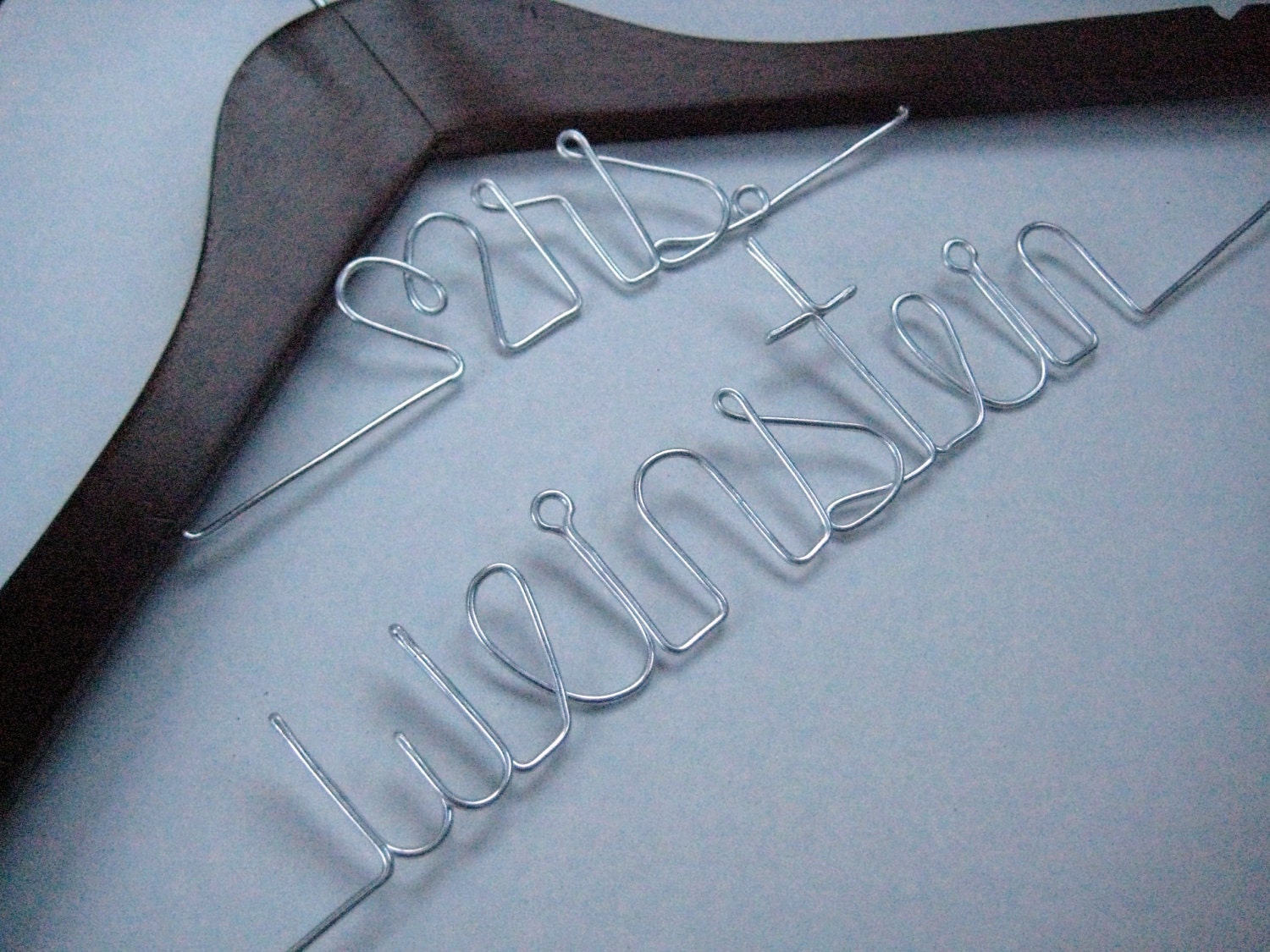 Long Last Name Personalized Wedding Hanger