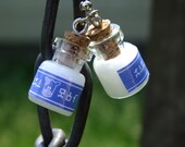 Miniature Legend of Zelda Lon Lon Milk Bottle Earrings