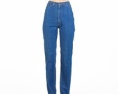 70s Vintage Jeans High Waist V Pockets Denim XSmall Small