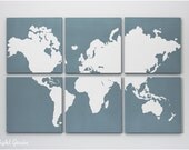 Custom Large World Map Art Collection - Made Just for You