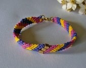 Neon tribal bracelet.