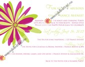 Bridal Shower Invitation:  Chrysanthemum Flower