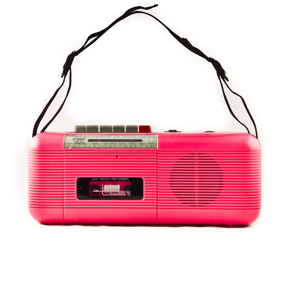Vintage Boom Box 1980's Tape Player