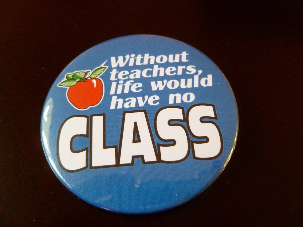 Teacher Pin-Back Button