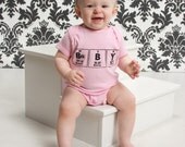 Baby of Chemistry Onesie - Pink with Black
