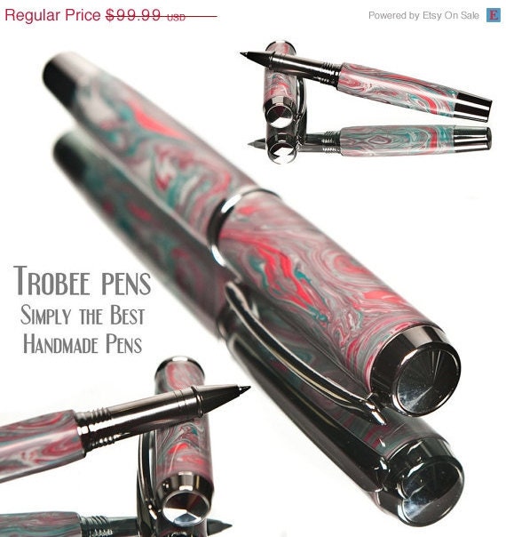 20% ALL PENS On SALE Now Awesome Rollerball Pen Attention getting writing instrument Perfect for any pen Collector