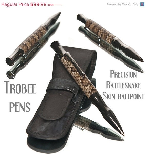 20% ALL PENS On SALE Now Rattlesnake Skin Ballpoint Pen Handmade with precision Handmade writing pen High quality writing instrument for co