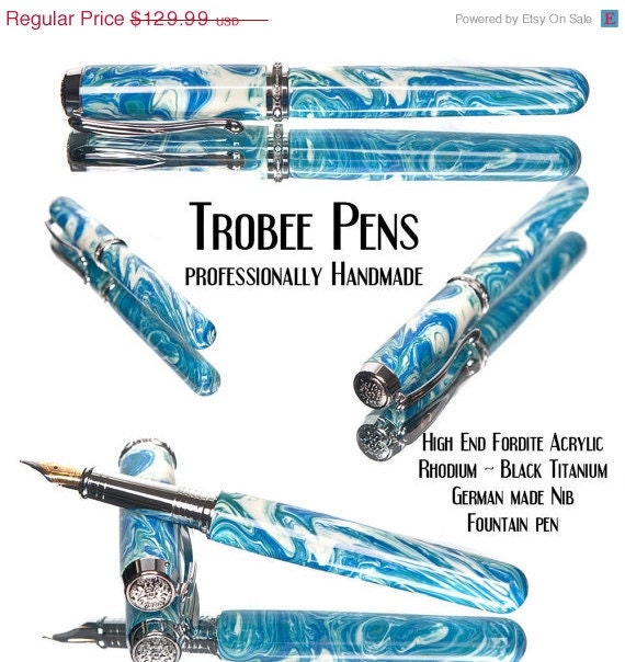 20% ALL PENS On SALE Now Seriously a wild pen very cool This is a collector grade fountain pen that was handcrafted Fountain Pen