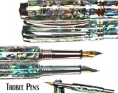 20% ALL PENS On SALE Now Fountain pen made of Paua Abalone Shell High quality custom made pen
