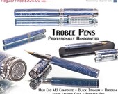 20% ALL PENS On SALE Now M3 Metal Composite Blue and White Fountain Pen Closed Ended Custom  Showcase grade writing pen (free shipping in t