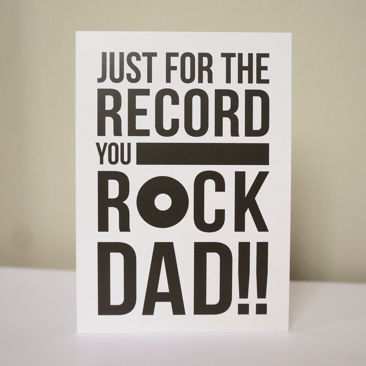 You Rock Dad Fathers Day Card