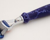 Sodalite Tru-Stone Fusion Razor Shaving Handle (Handmade in USA)