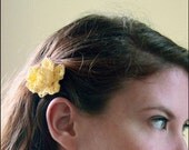 Summer Yellow Flower Hair Clip